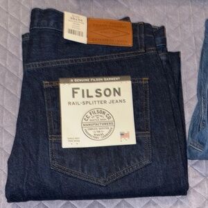 Filson Blue Straight Jeans Raw Denim
